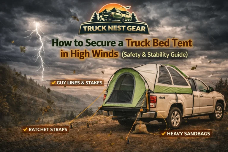 How to Secure a Truck Bed Tent in High Winds