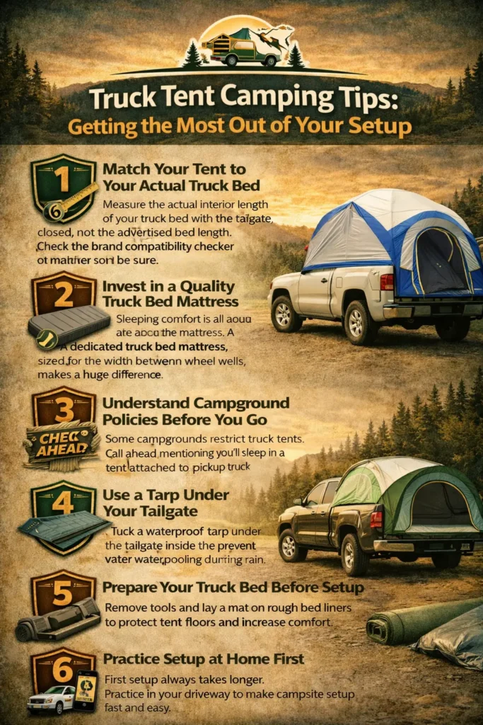 Truck Tent Camping Tips