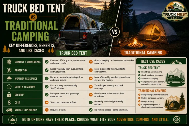 Truck Bed Tent vs Traditional Camping