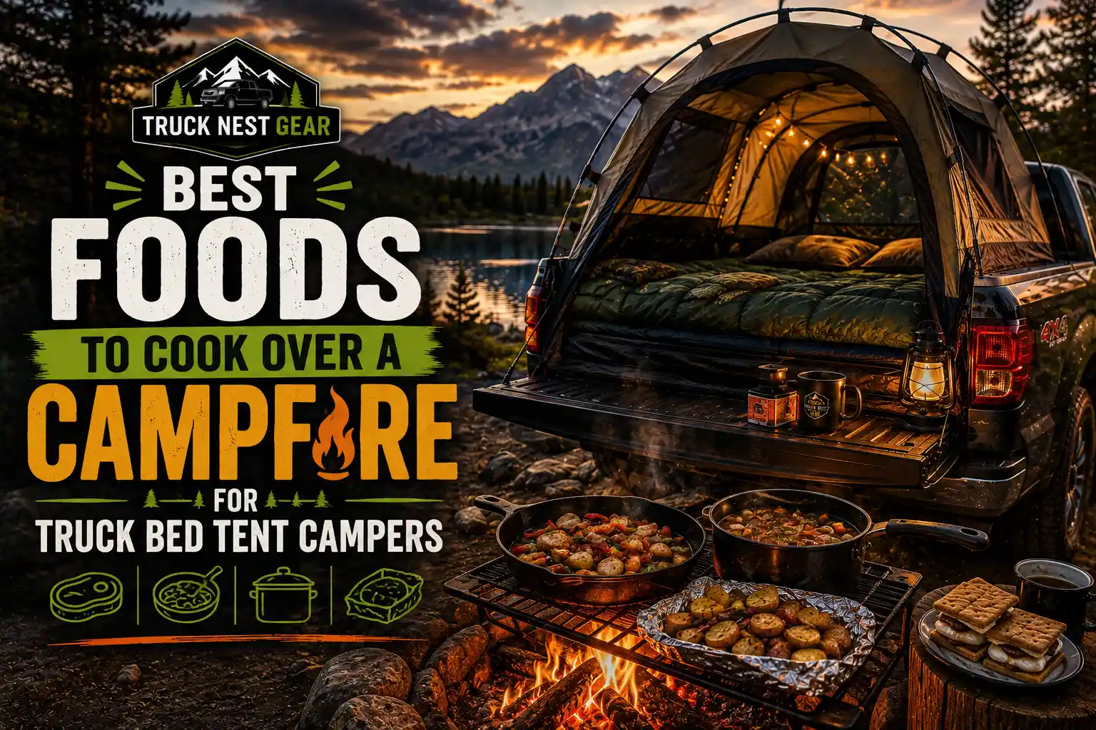 foods cook campfire