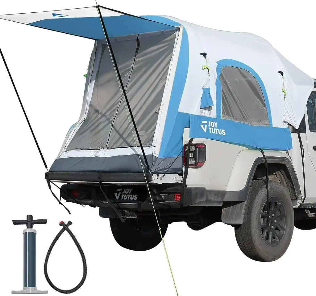 JOYTUTUS Inflatable Truck Bed Tent With Awning